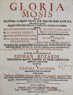 Bild Nr.1: 135-119 Calvör,C.: (Alte Drucke, Handschriften und Theologie)