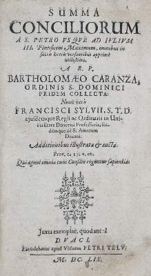 Bild Nr.1: 135-123 Carranza,B.: (Alte Drucke, Handschriften und Theologie)