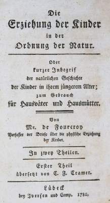 Bild Nr.1: 135-1243 Fourcroy,(J.L.)de.: (Pädagogik)