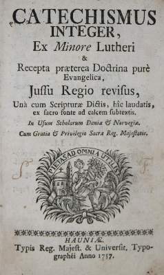 Bild Nr.1: 135-127 Catechismus Integer,: (Alte Drucke, Handschriften und Theologie)