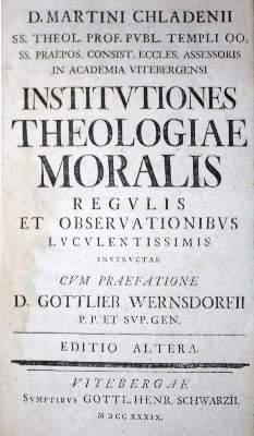 Bild Nr.1: 135-133 Chladni,M.: (Alte Drucke, Handschriften und Theologie)