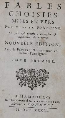 Bild Nr.1: 135-1340 La Fontaine,J.de.: (Fabeln)
