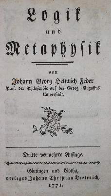 Bild Nr.1: 135-1343 Feder,J.G.H.: (Literatur und illustrierte Bücher bis 19.Jahrhundert)