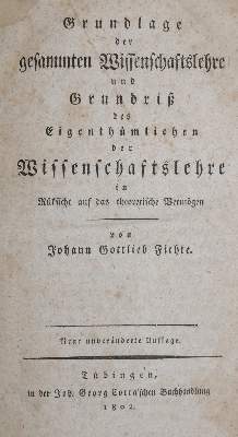 Bild Nr.1: 135-1344 Fichte,J.G.  : (Literatur und illustrierte Bücher bis 19.Jahrhundert)