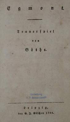 Bild Nr.1: 135-1353 Goethe,J.W.v.: (Literatur und illustrierte Bücher bis 19.Jahrhundert)