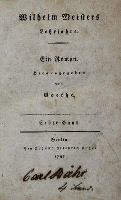 Bild Nr.1: 135-1357 Goethe,(J.W.v.).: (Literatur und illustrierte Bücher bis 19.Jahrhundert)