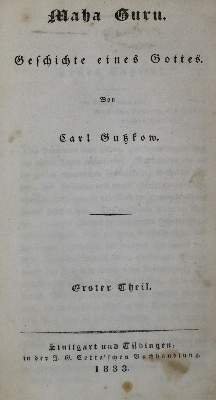 Bild Nr.1: 135-1371 Gutzkow,K.: (Literatur und illustrierte Bücher bis 19.Jahrhundert)