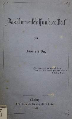Bild Nr.1: 135-1373 Hansjakob,H. (Pseud.: Hans am See).: (Literatur und illustrierte Bücher bis 19.Jahrhundert)