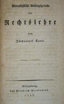 Bild Nr.1: 135-1390 Kant,I.: (Literatur und illustrierte Bücher bis 19.Jahrhundert)