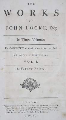 Bild Nr.2: 135-1406 Locke,J.: (Literatur und illustrierte Bücher bis 19.Jahrhundert)