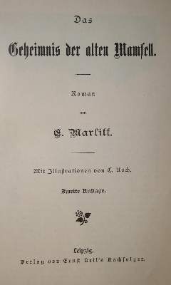 Bild Nr.1: 135-1408 Marlitt,E.: (Literatur und illustrierte Bücher bis 19.Jahrhundert)
