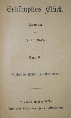 Bild Nr.1: 135-1422 May,K.: (Literatur und illustrierte Bücher bis 19.Jahrhundert)