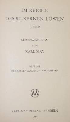 Bild Nr.1: 135-1428 May,K.: (Literatur und illustrierte Bücher bis 19.Jahrhundert)