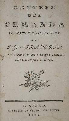 Bild Nr.1: 135-1450 Peranda,(G.F.).: (Literatur und illustrierte Bücher bis 19.Jahrhundert)