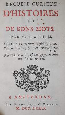 Bild Nr.1: 135-1461 Recueil curieux: (Literatur und illustrierte Bücher bis 19.Jahrhundert)