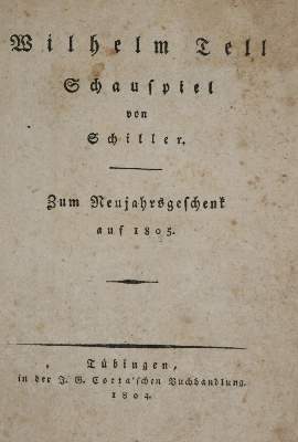Bild Nr.1: 135-1475 Schiller,(F.)v.: (Literatur und illustrierte Bücher bis 19.Jahrhundert)