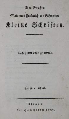 Bild Nr.1: 135-1478 Schmettau,W.F.v.: (Literatur und illustrierte Bücher bis 19.Jahrhundert)