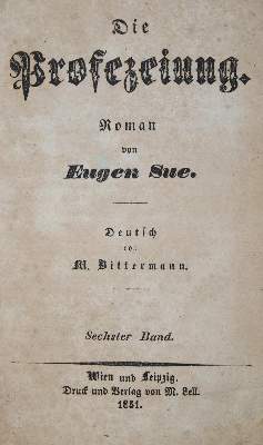 Bild Nr.1: 135-1488 Sue,E.: (Literatur und illustrierte Bücher bis 19.Jahrhundert)