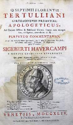 Bild Nr.1: 135-1492 Tertullian,Q.S.F.: (Literatur und illustrierte Bücher bis 19.Jahrhundert)