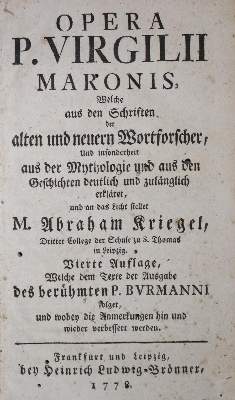 Bild Nr.1: 135-1496 Vergilius,M.P.: (Literatur und illustrierte Bücher bis 19.Jahrhundert)