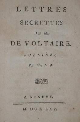 Bild Nr.1: 135-1503 Voltaire,(F.M.A.)de.: (Literatur und illustrierte Bücher bis 19.Jahrhundert)