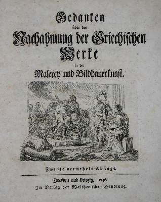 Bild Nr.1: 135-1507 Winckelmann, Joh. Joachim: (Literatur und illustrierte Bücher bis 19.Jahrhundert)