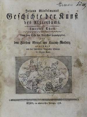 Bild Nr.1: 135-1509 Winkelmann,J.: (Literatur und illustrierte Bücher bis 19.Jahrhundert)