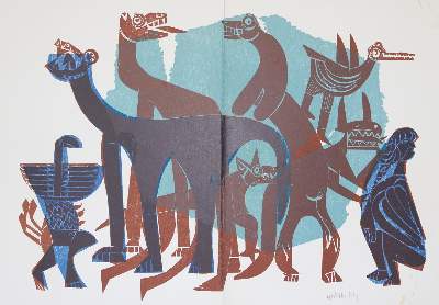 Bild Nr.1: 135-1567 Neruda,P.: (Grieshaber)