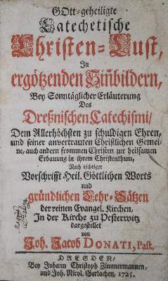 Bild Nr.1: 135-159 Donat,J.J.: (Alte Drucke, Handschriften und Theologie)