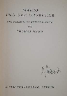 Bild Nr.1: 135-1621 Mann,T.: (Literatur und illustrierte Bücher 20.Jahrhundert - Alte Literatur in modernen Ausgaben)