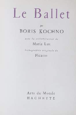 Bild Nr.3: 135-1641 Kochno,B.: (Picasso)