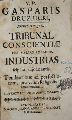 Bild Nr.1: 135-165 Druzbicki,G.: (Alte Drucke, Handschriften und Theologie)