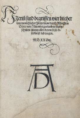 Bild Nr.2: 135-166 Dürer, A. (Alte Drucke, Handschriften und Theologie)