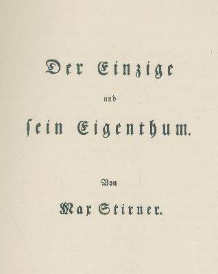Bild Nr.1: 135-1669 Stirner,M. (= d.i. C.Schmidt).: (Literatur und illustrierte Bücher 20.Jahrhundert - Alte Literatur in modernen Ausgaben)