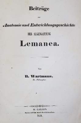 Bild Nr.1: 135-1690 Wartmann,B.: (Botanik, Algen)
