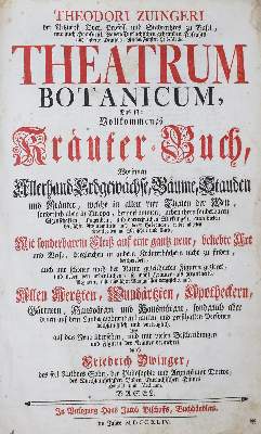 Bild Nr.1: 135-1697 Zwinger,T.: (Botanik, Kräuterbücher)