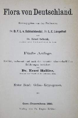 Bild Nr.2: 135-1703 Schlechtendal,D.F.L. u. L.E.Langethal: (Botanik)