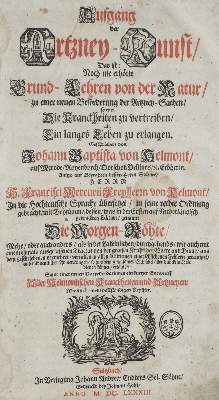 Bild Nr.1: 135-1727 Helmont,J.B.v.: (Medizin)