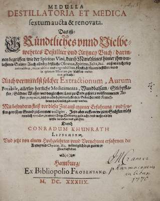 Bild Nr.1: 135-1730 Khunrath,C.: (Medizin)