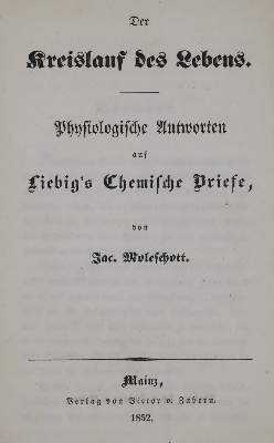 Bild Nr.1: 135-1734 Moleschott,J.: (Medizin)