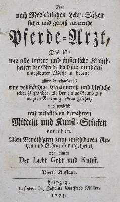 Bild Nr.1: 135-1747 Pferdearzt.: (Medizin, Veterinärmedizin)