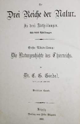Bild Nr.1: 135-1753 Giebel,C.G.: (Zoologie)