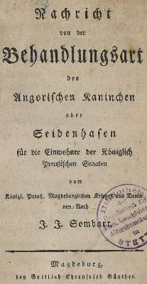 Bild Nr.1: 135-1756 Sombart,J.J.: (Zoologie, Kaninchen)