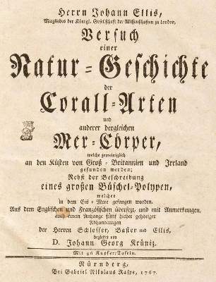 Bild Nr.2: 135-1757 Ellis,J.: (Zoologie, Korallen)