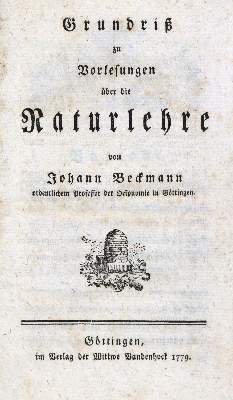 Bild Nr.1: 135-1788 Beckmann,J.: (Verschiedene Gebiete - Varia)