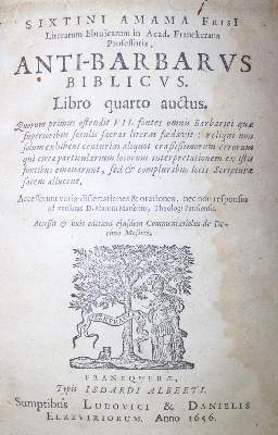 Bild Nr.0: 135-18 Amama,S.: (Alte Drucke, Handschriften und Theologie)