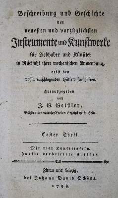 Bild Nr.2: 135-1805 Geißler,J.G. (Hrsg.).: (Verschiedene Gebiete - Varia)