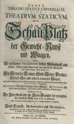 Bild Nr.1: 135-1819 Leupold,J.: (Verschiedene Gebiete - Varia)