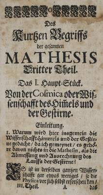 Bild Nr.2: 135-1822 Sturm,L.C.: (Verschiedene Gebiete - Varia, Mathematik, Astronomie)