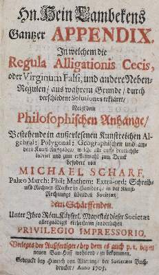 Bild Nr.1: 135-1827 Lambeck,H.: (Verschiedene Gebiete - Varia, Mathematik)